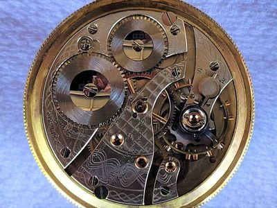 I’m Selling This Nice Used Vintage 16 Size, 21 Jewel, Waltham Crescent St.Rrailroad Pocket Watch