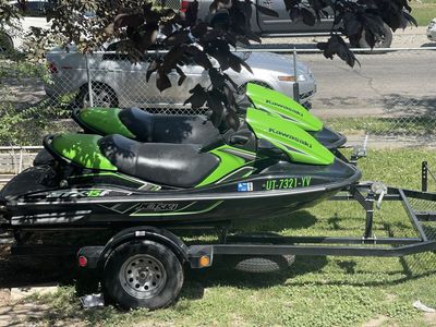 Kawasaki STX-15F Jet Skis (Pair) with Voyager Sport Trailer - Ready for the Water