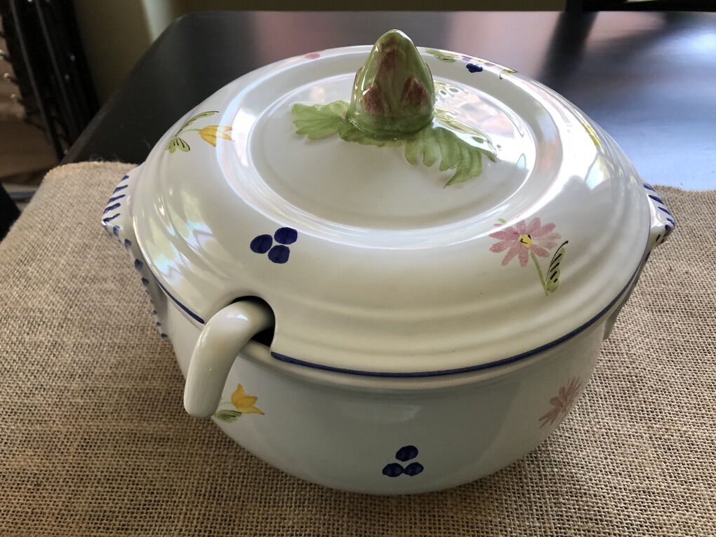 Italian Soup Tureen With Ladle