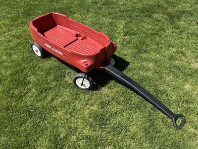 Radio Flyer Red All-Terrain Kids Pull Wagon with Durable Plastic Body and Handle