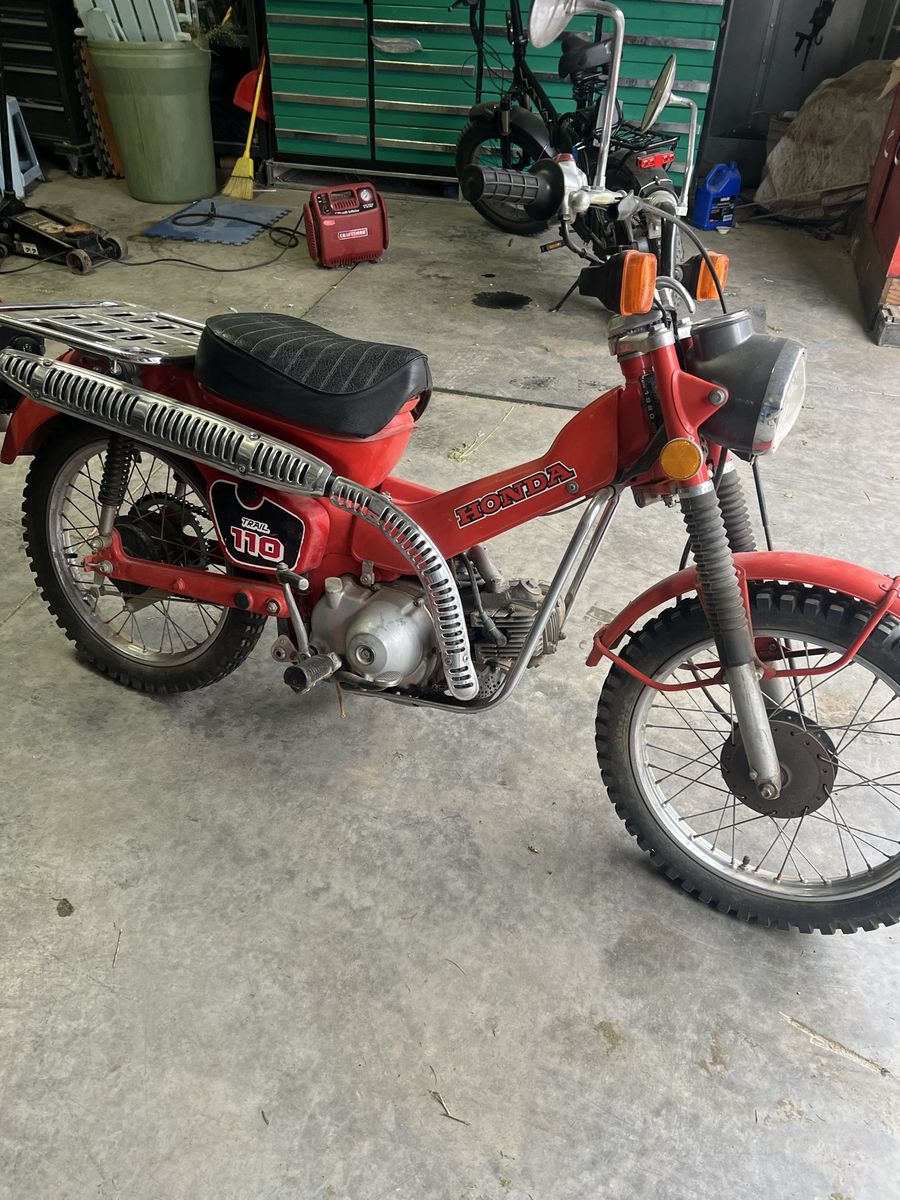 1980 and 1972 Honda CT motorcycles