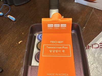 TECHEF Tamagoyaki Pan for Japanese/Korean Rolled Omelettes - PFOA/Lead/Cadmium Free