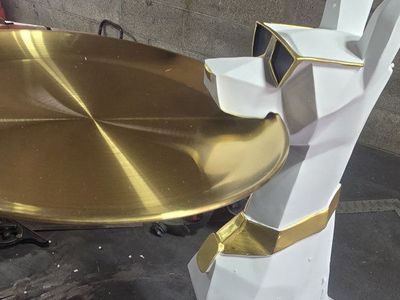 29" white Doberman Spaniel