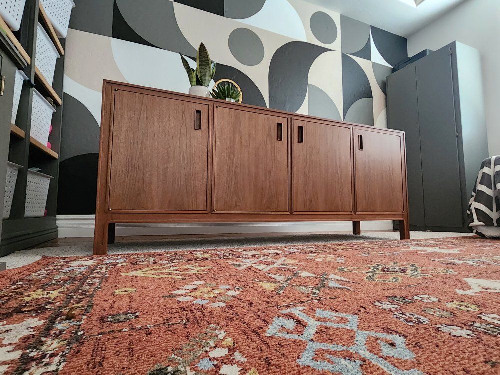 Flawless Large Walnut MCM Sideboard or Media Console