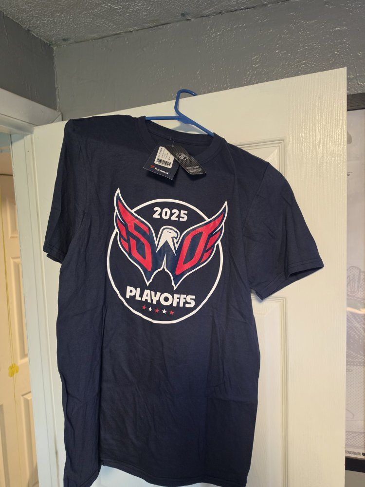 Fanatics Washington Capitals 2025 Playoffs T-Shirt Navy Small NWT