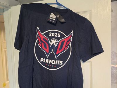 Fanatics Washington Capitals 2025 Playoffs T-Shirt Navy Small NWT