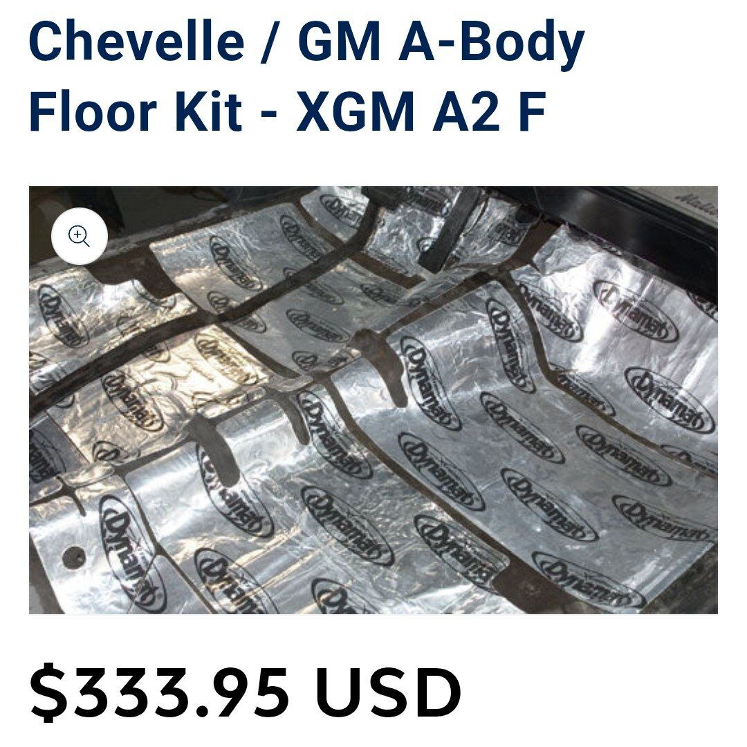 Sound Deadener, 1968-72 GM "A" Body, Dynamat Xtrem