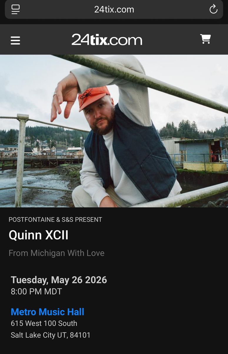 4 Tickets! Quinn XCII VIP Q&A Experience!