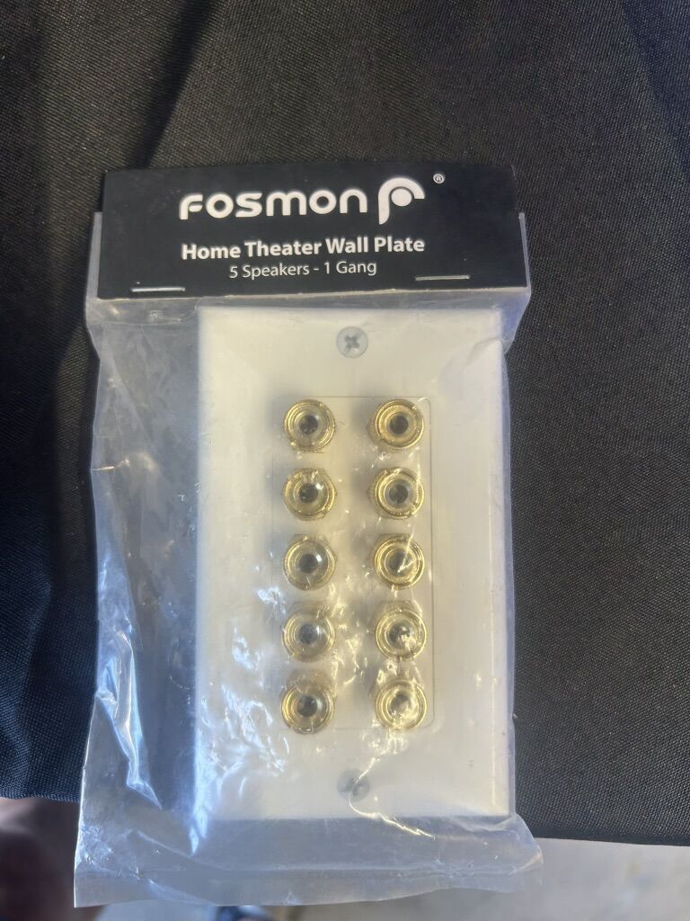 Fosmon 5-Speaker Home Theater Wall Plate – 1
