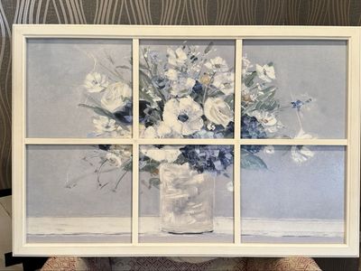 Adorable Flower “paned window” picture