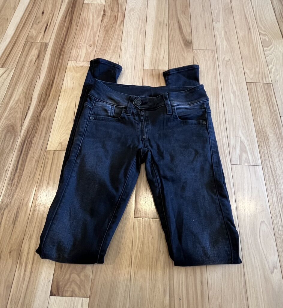 Raw GS01 G-Star Black Skinny Jeans - Size25