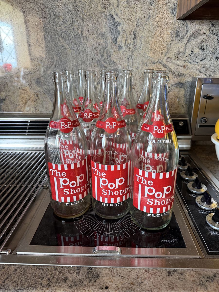 Vintage 1970s The Pop Shoppe 32 Oz Soda Bottles– Provo Utah – Rollins United $35 each or $300/all