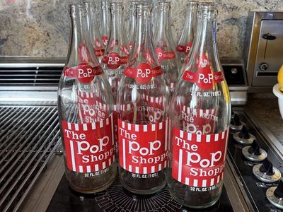 Vintage 1970s The Pop Shoppe 32 Oz Soda Bottles– Provo Utah – Rollins United $35 each or $300/all
