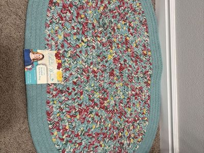 The Pioneer Woman Vintage Floral Braided Kitchen Rug - 20" x 30" Oval, Multicolor