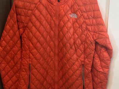 The North Face Thermoball Full Zip Quilted Puffer Jacket Women's Orange Size S