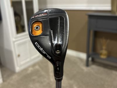 Cobra King F6 3-4H Hybrid 19° Stiff Graphite Right-Handed Black/Orange