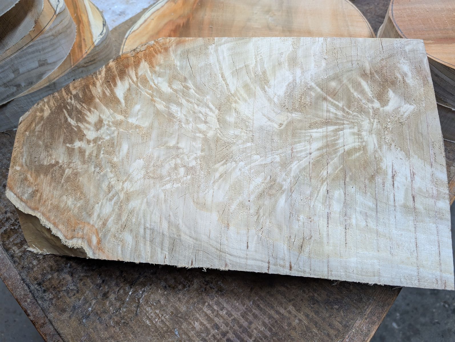 Highly Figured Great Basin Poplar Lathe Woodturning