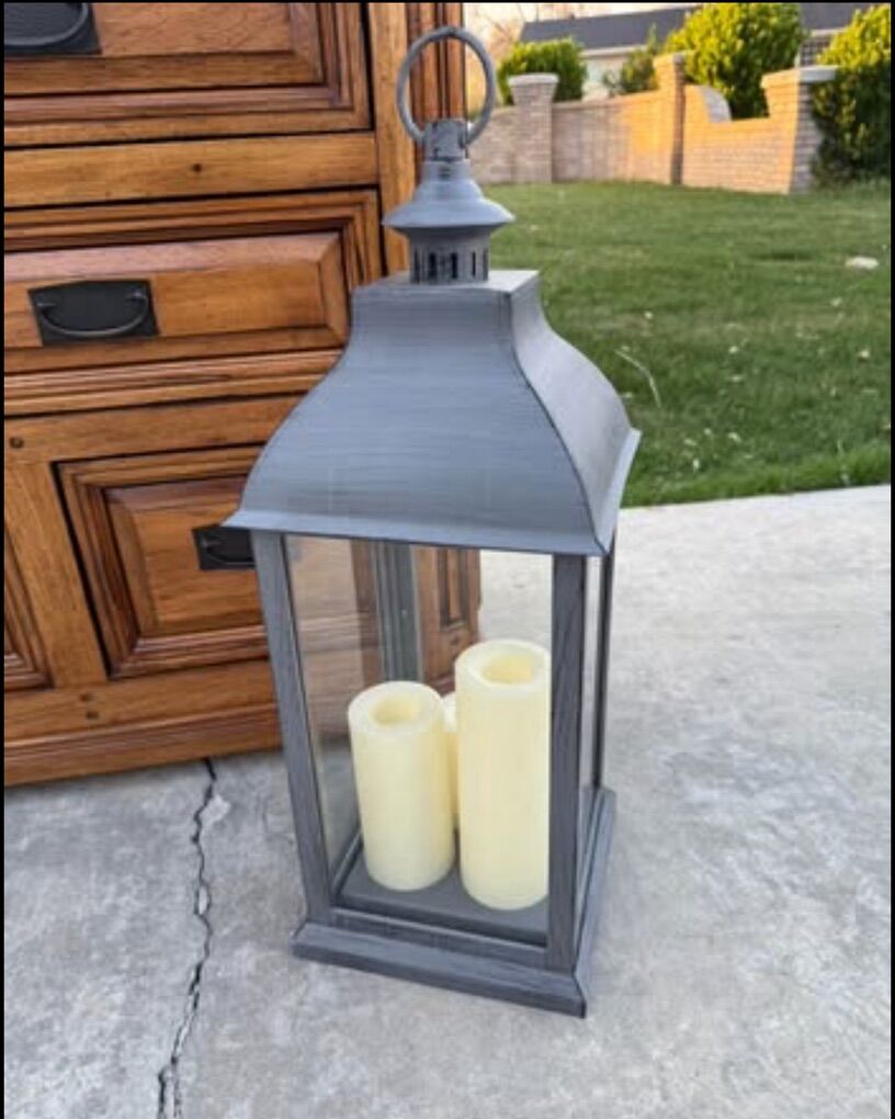 24 tall Battery Powered Integrated LED Lantern