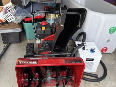 Craftsman 24" 208cc 2-Stage Snow Blower with Electric Start - Red, Used Excellent Condition