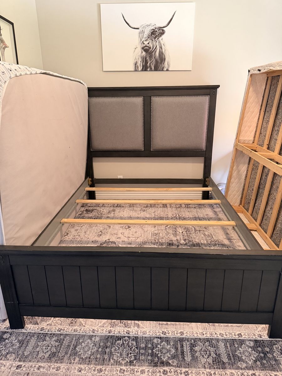 Queen bed head and footboard