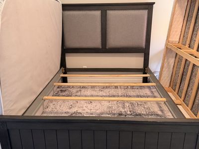 Queen bed head and footboard