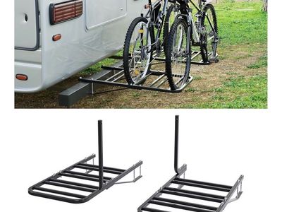 RV bumper bike rack