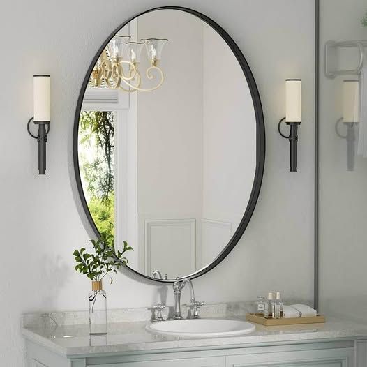 PRIMEPLUS Modern Oval Wall Mirror