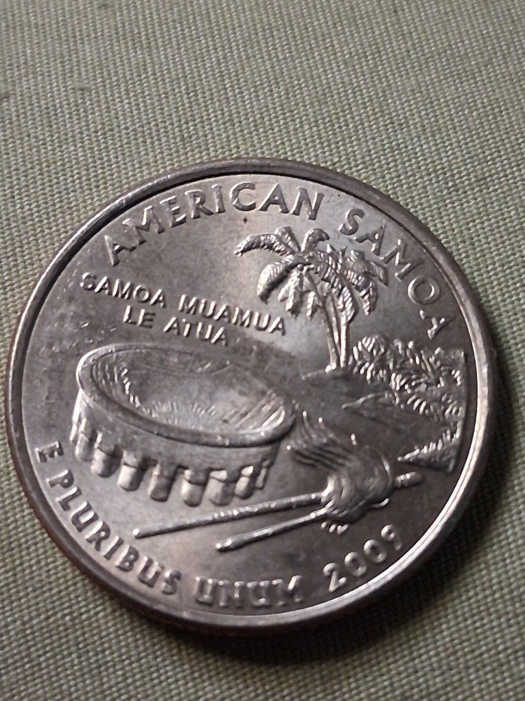 2009 American Samoa US State Quarter - Circulated Coin