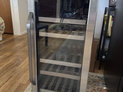 NewAir 29-Bottle Dual Zone Wine Fridge – 15” Built-In – Stainless Steel