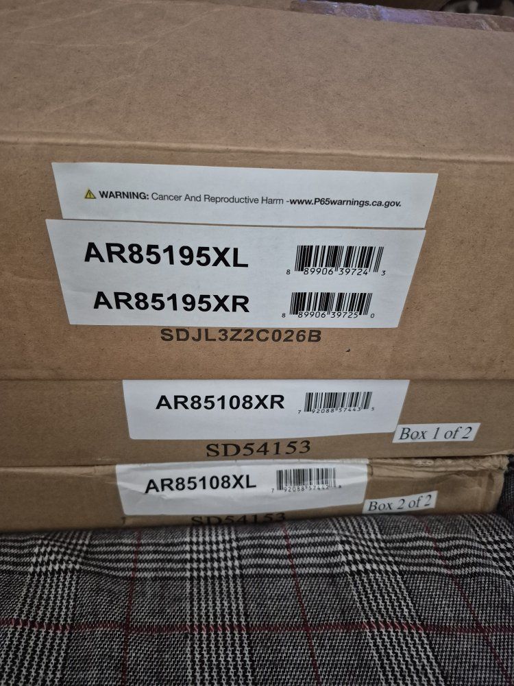 2015-2020  F150, Expedition, Navigators  drilled and slotted with power stop pads for front and rear with electric brake..AR8519