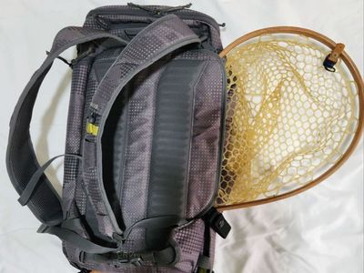 Orvis Fly Fishing Bug-Out Backpack Steel Camo (Gray & Black)—Pre-Owned