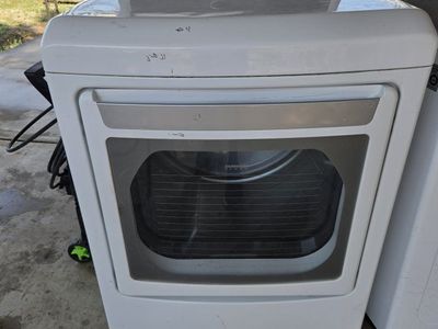 LG White SensorDry Electric Front Load Dryer with Multiple Cycles