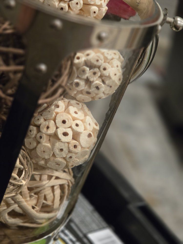 Decorative Vase Filler Potpourri Balls - Wicker and Wood Natural Neutral Home Decor