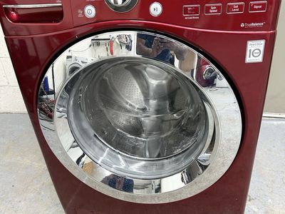 Red Lg 4.5 cu ft washing machine