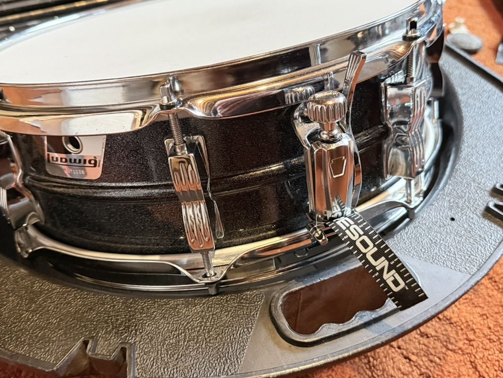 SUPER Ludwig Blk Galaxy Acrolite Snare & Case