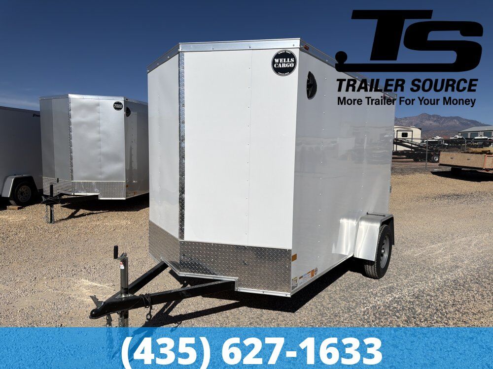 6x10 Wells Cargo Fast Trac Deluxe Enclosed Cargo Trailer - 6'6" Interior - 3.5K GVWR -