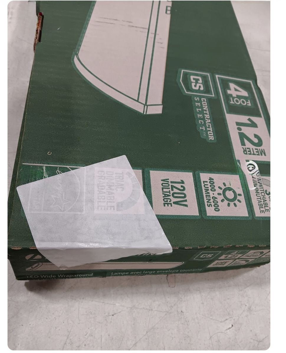 Lithonia Lighting FML4W 4-Foot LED Wide Wraparound Light Fixture