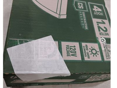 Lithonia Lighting FML4W 4-Foot LED Wide Wraparound Light Fixture