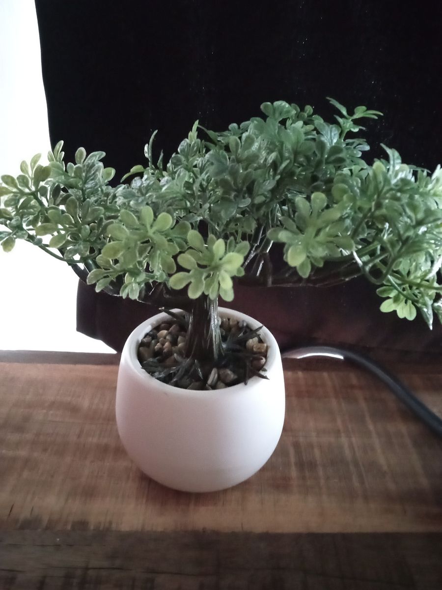 Artificial bonsai tree ceramic pot