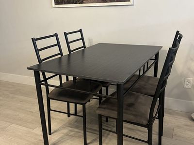 Table and chairs