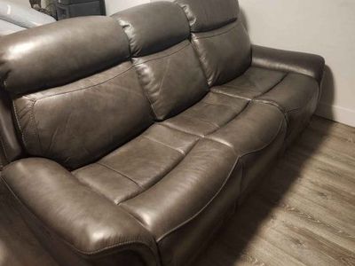 Leather couches like new
