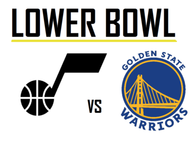 Golden State Warriors vs Utah Jazz 3/09 - Lower Bowl