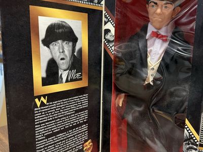 The Three Stooges Moe & Curly Howard and Larry Fine in excellent condition. These have never been out of the box. They are 16 in