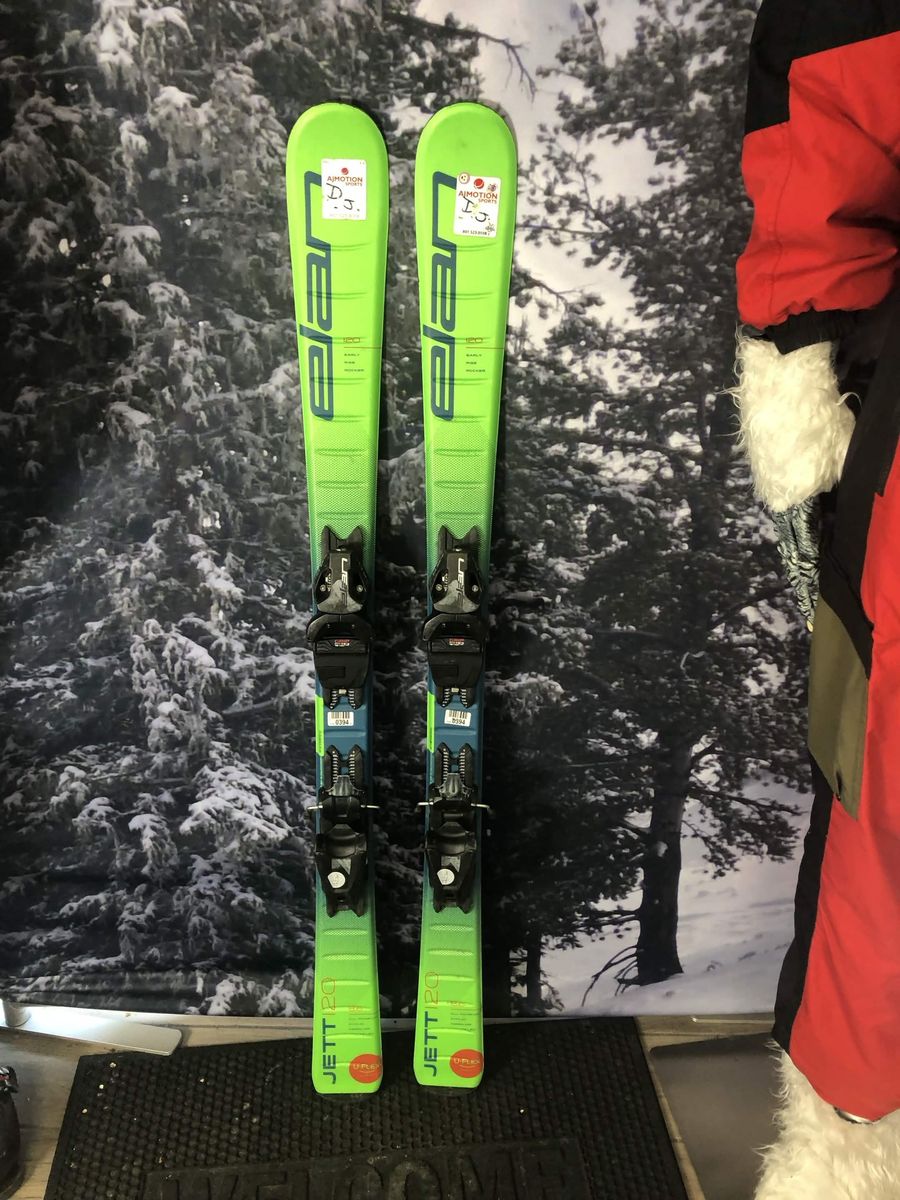 Used Elan Jett 120cm Jr Skis w/ Elan EL 4.5 AC Demo Binding