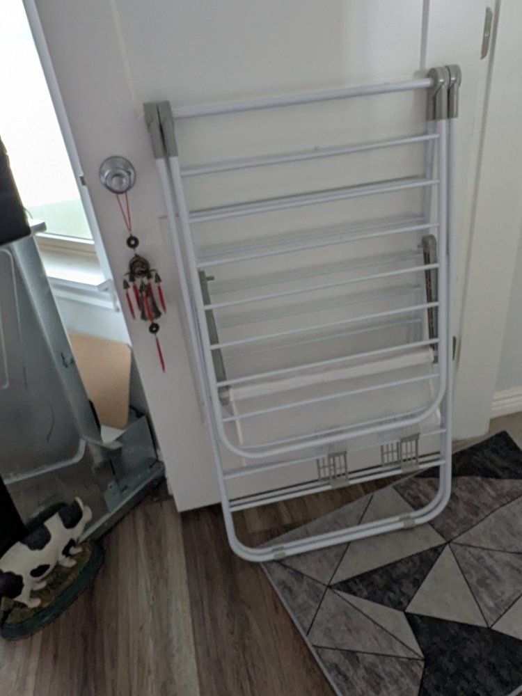 Folding Laundry Drying Rack Clothes Hanger Portable Space-Saving