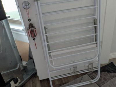 Folding Laundry Drying Rack Clothes Hanger Portable Space-Saving