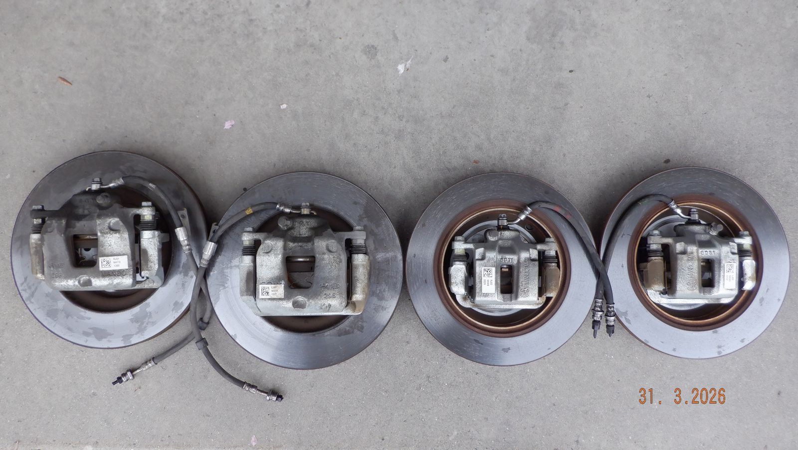 Used OE brakes for Kia Stinger, 2018, 2019, Base or Premium trims