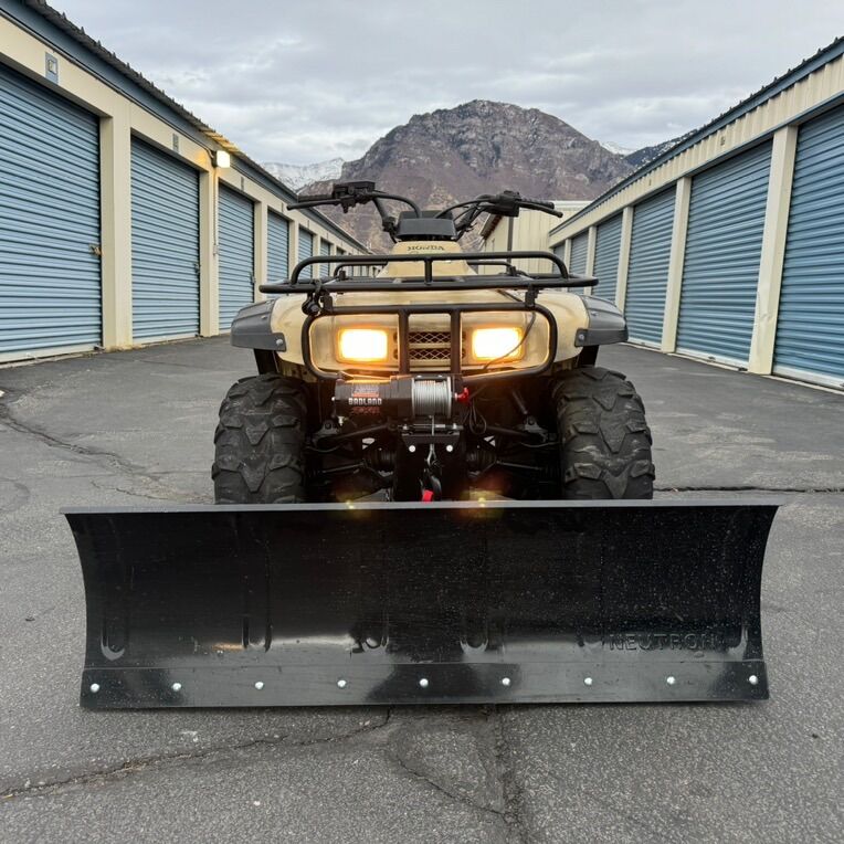 Honda Trx 300 4 X 4 Snow Plow And Winch