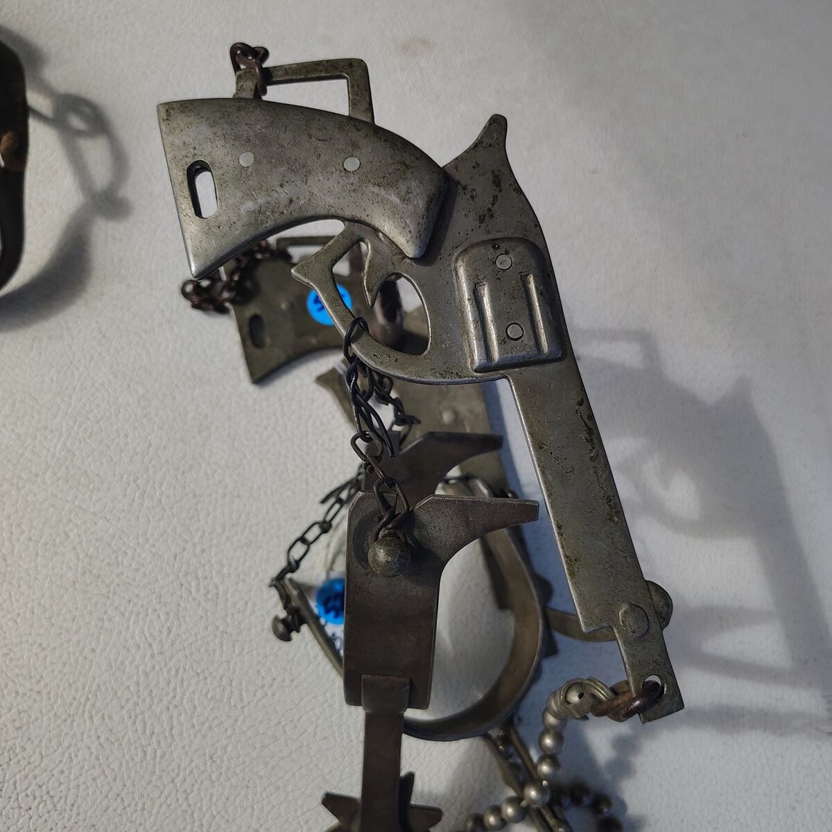 old 1950s horse bit and Spurs