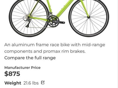 Cannondale 58” road bike